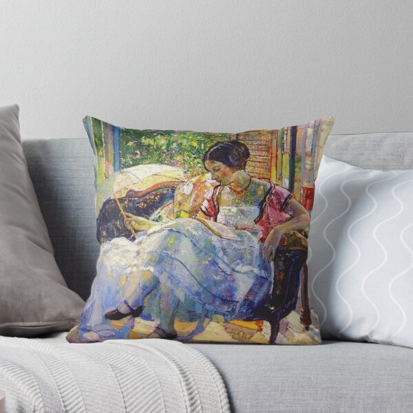 Item preview, Lady Reading (20th century) - Richard E. Miller designed and sold by SALON DES ARTS.