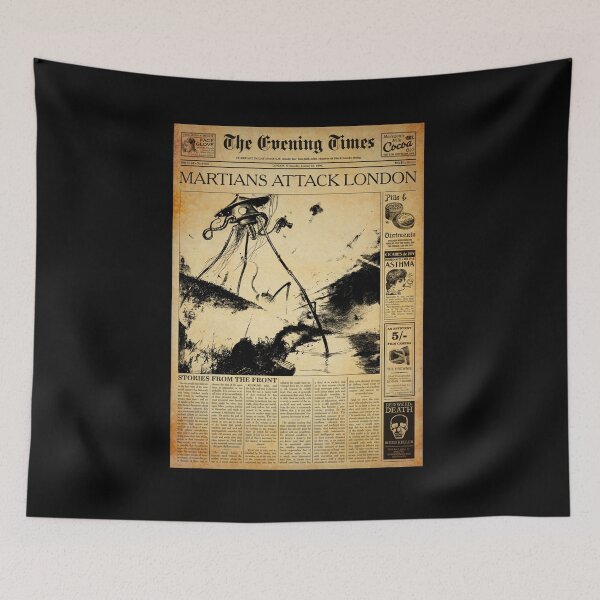 Item preview, War of the Worlds Newspaper designed and sold by moviemaniacs.