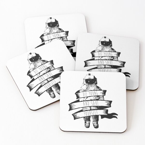 Item preview, ribbon wrapped astronaut quote designed and sold by elizon-ludivi.