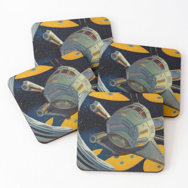 Item preview, Pop Art Grey Spaceship designed and sold by OlaFlower.