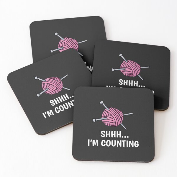 Item preview, Funny Knitting Saying Knitting Needles Wool Yarn Knit Count  designed and sold by ManuelMQuinlan.