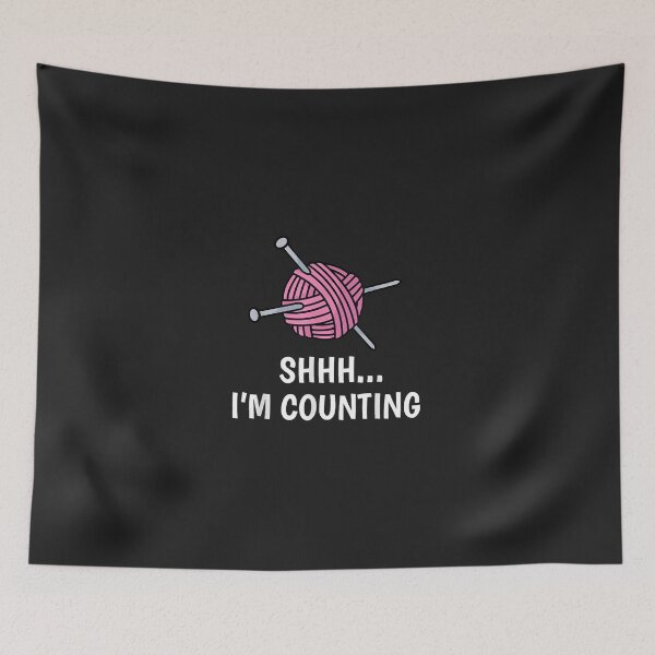 Item preview, Funny Knitting Saying Knitting Needles Wool Yarn Knit Count  designed and sold by ManuelMQuinlan.