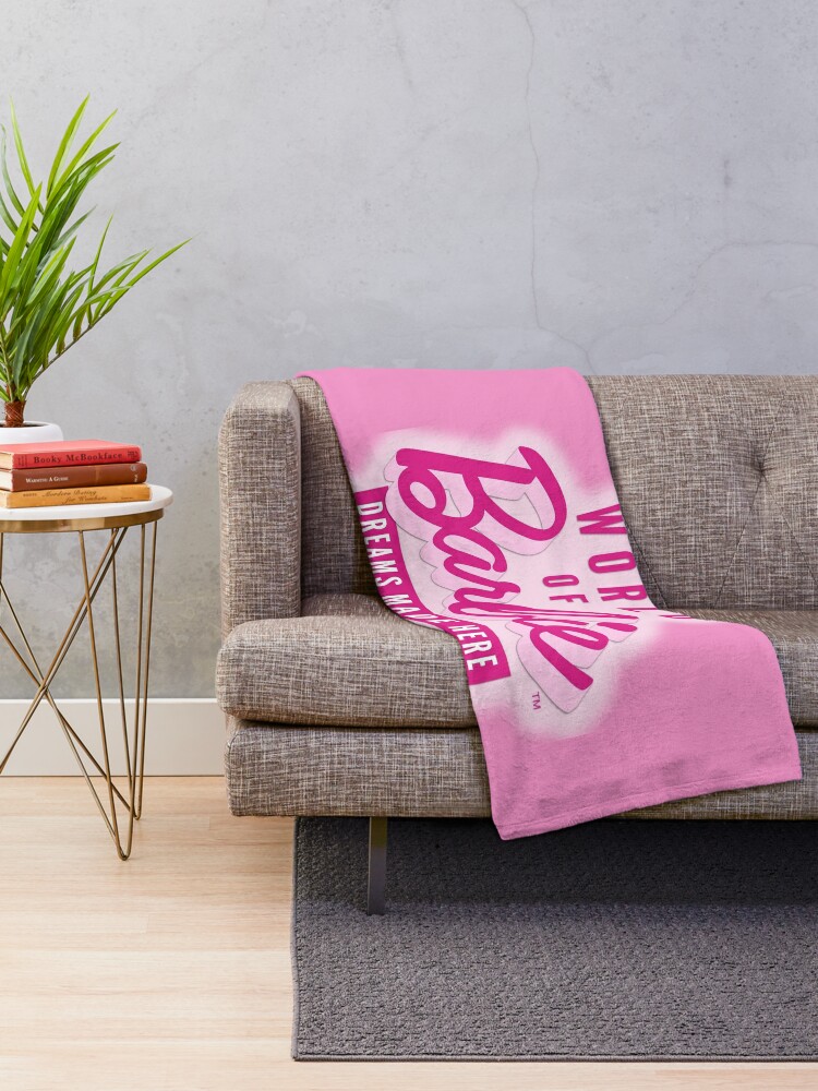 Barbie Latest Logo Throw Blanket for Sale by Boy From North