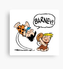 Peanuts Flinstones Canvas Print