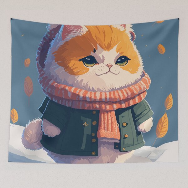 Item preview, Cute Cat Winter | Perfect Gift designed and sold by Szalone-Zakupy.