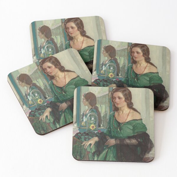 Item preview, Lady in Green (1932) - Richard E. Miller designed and sold by SALON DES ARTS.