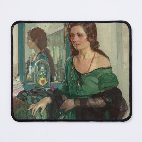 Item preview, Lady in Green (1932) - Richard E. Miller designed and sold by SALON DES ARTS.