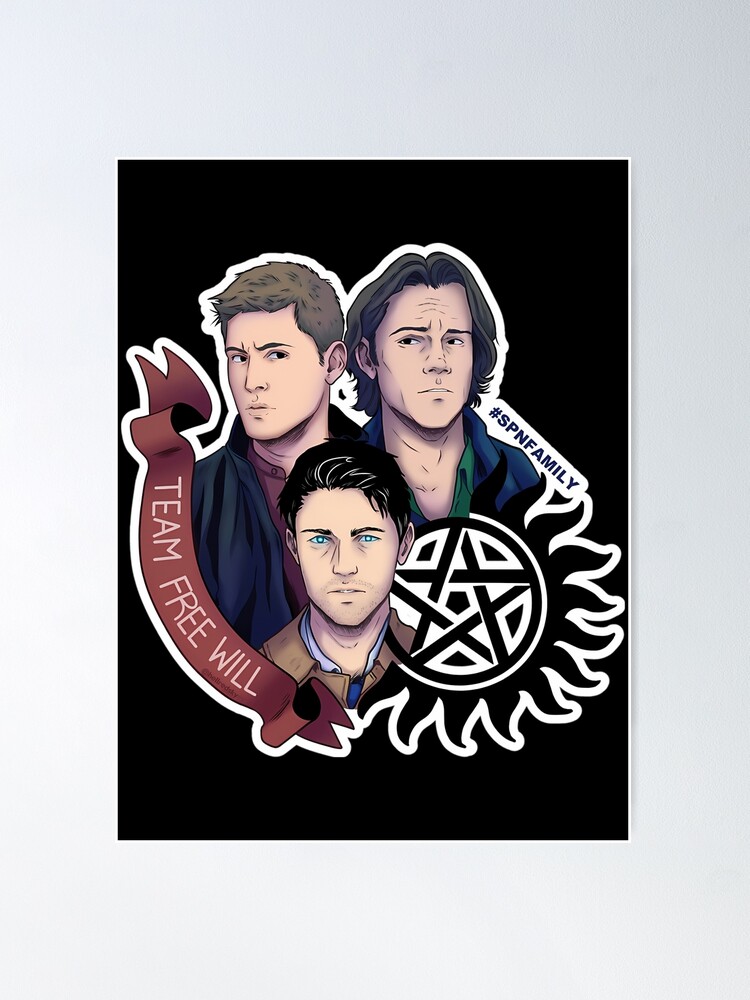 Supernatural Season 15 promo shot merchandise Poster for Sale by  SupernaturalTee