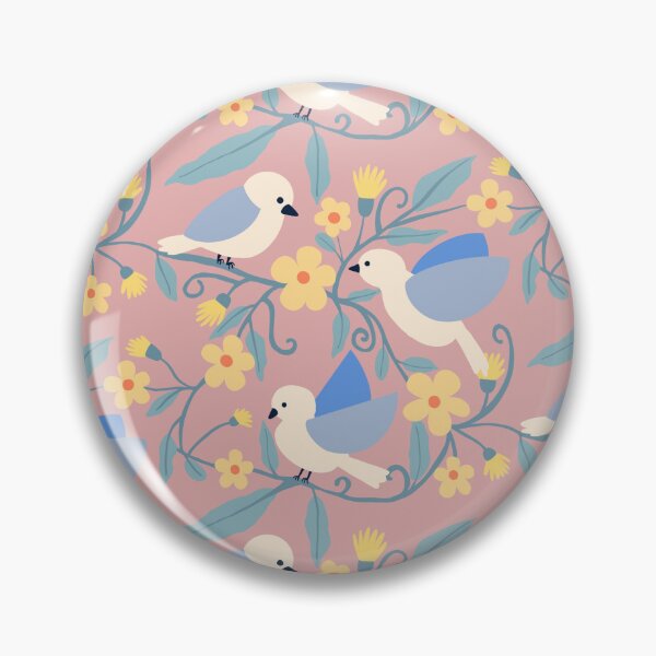 Item preview, Blue baby bird with yellow flower tree designed and sold by ByJYA.