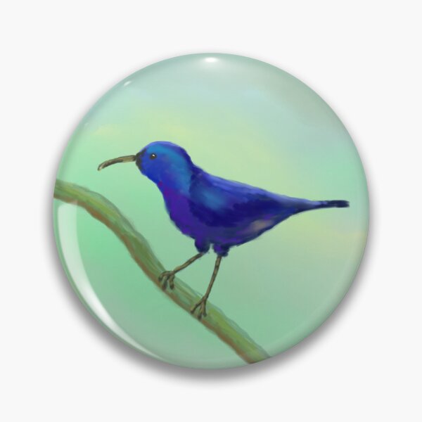 Item preview, Purple sunbird on a branch designed and sold by aditikkumar.