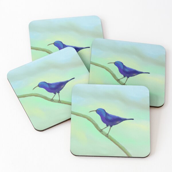 Item preview, Purple sunbird on a branch designed and sold by aditikkumar.