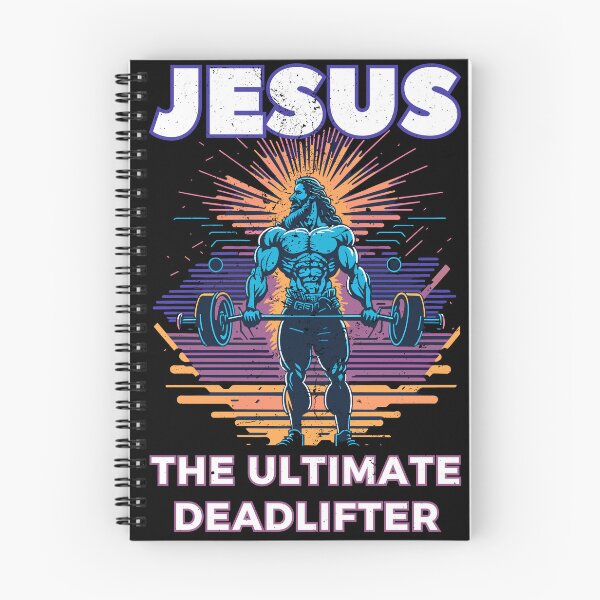 Item preview, Jesus The Ultimate Deadlifter designed and sold by Hugo Bloke.