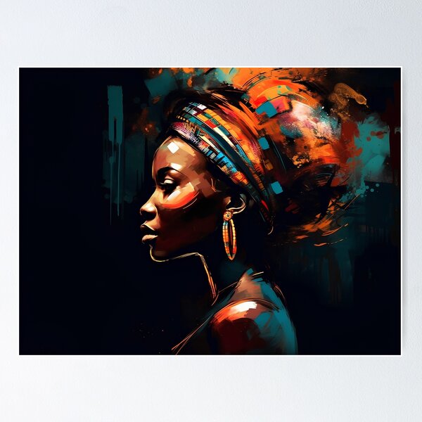 Item preview, Womens Rights African American Portrait of an Empowered Black Woman Afrocentric designed and sold by MartynGrey.