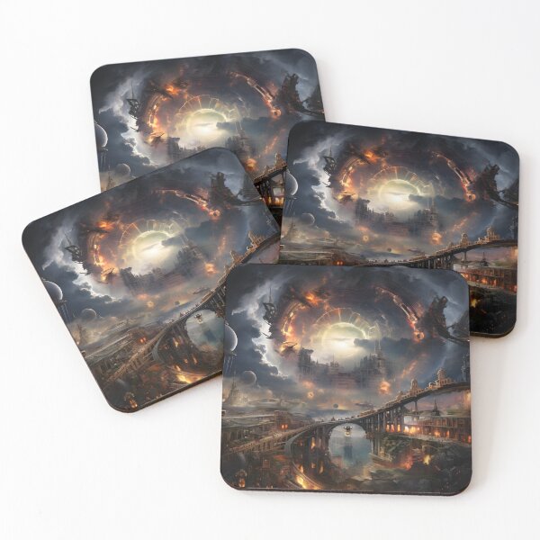 Item preview,  Destroyed City wall art designed and sold by MystiCanvas.