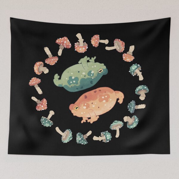 Item preview, Frogs and Toadstool designed and sold by dorkaheart.
