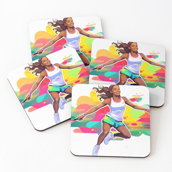 Item preview, Leylah Fernandez in Cartoon: Vibrant Artwork Celebrating Tennis Excellence designed and sold by Pannyyy.