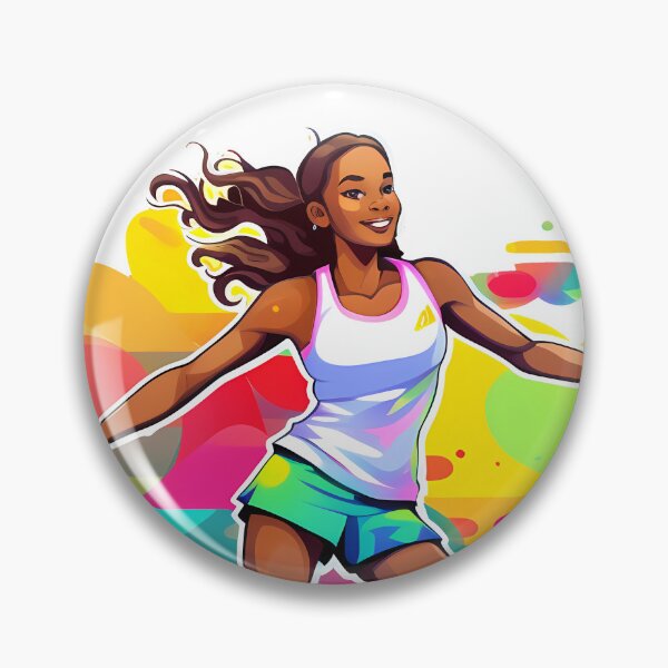 Item preview, Leylah Fernandez in Cartoon: Vibrant Artwork Celebrating Tennis Excellence designed and sold by Pannyyy.
