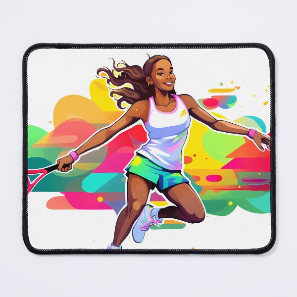 Item preview, Leylah Fernandez in Cartoon: Vibrant Artwork Celebrating Tennis Excellence designed and sold by Pannyyy.