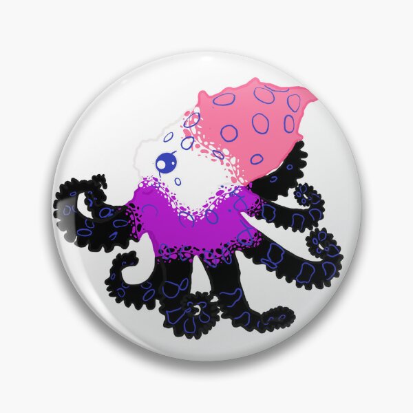 Item preview, Gender Fluid Ringed Octopus (greater blue-ringed octopus x gender fluid flag) designed and sold by Drii13.