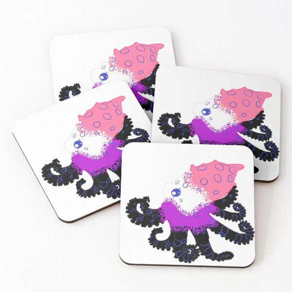 Item preview, Gender Fluid Ringed Octopus (greater blue-ringed octopus x gender fluid flag) designed and sold by Drii13.