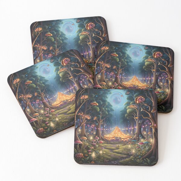 Item preview,  Colorful Woods wall art designed and sold by MystiCanvas.