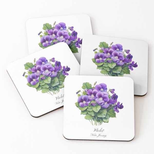 Item preview, New Jersey State Flower-Violet designed and sold by Counterbalance Dzigns.