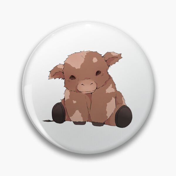 Item preview, Fluffy Brown Cow designed and sold by Sanda5ita.