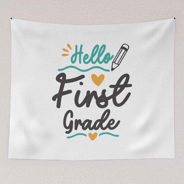 Item preview, Hello First 1st Grade Back To School Teacher Student designed and sold by cidolopez.