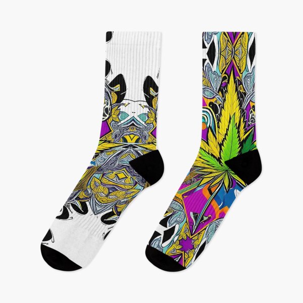 Item preview, Trippy Weed Artwork Cannabis Leaf Psychedelic  designed and sold by EddieBalevo.