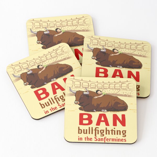 Item preview, Ban Bullfighting in Sanfermines designed and sold by Frank J. Art.