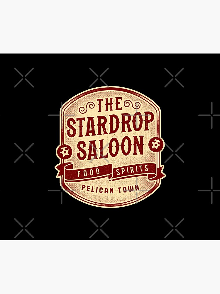 Aperçu 5 sur 5. Tapis de souris avec l'œuvre Le blason du Stardrop Saloon créée et vendue par Lagelantee.