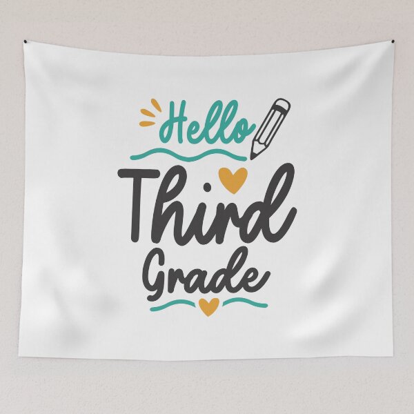Item preview, Hello Third 3rd Grade Back To School Teacher Student designed and sold by cidolopez.