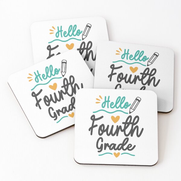 Item preview, Hello Fourth 4th Grade Back To School Teacher Student designed and sold by cidolopez.