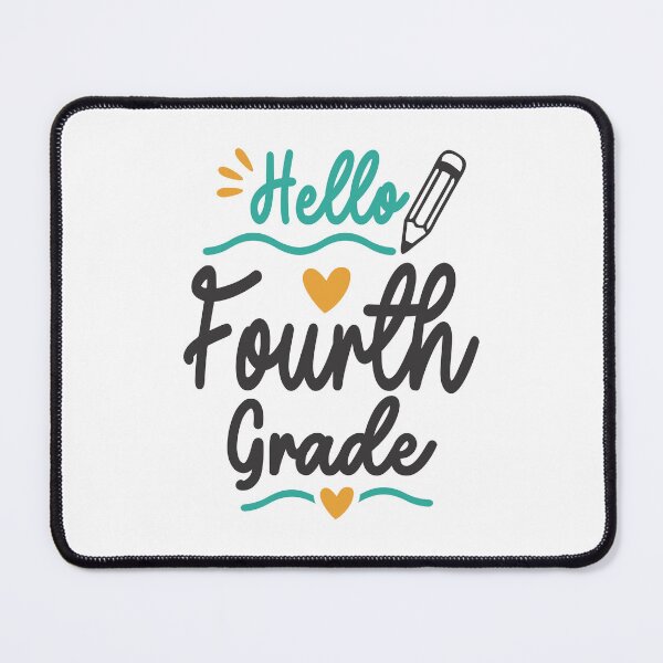 Item preview, Hello Fourth 4th Grade Back To School Teacher Student designed and sold by cidolopez.
