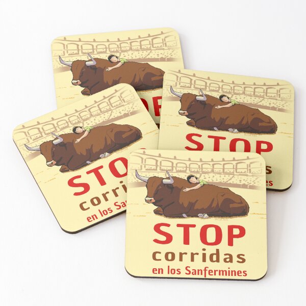 Item preview, STOP corridas en los Sanfermines designed and sold by Frank J. Art.
