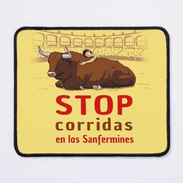 Item preview, STOP corridas en los Sanfermines designed and sold by Frank J. Art.
