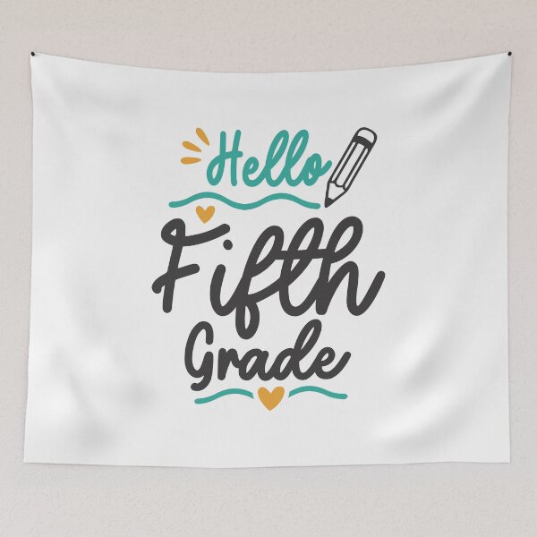 Item preview, Hello Fifth 5th Grade Back To School Teacher Student designed and sold by cidolopez.
