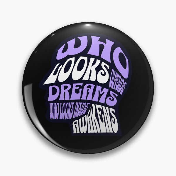 Item preview, Carl Jung Awaken Quote designed and sold by Mystikos Art.