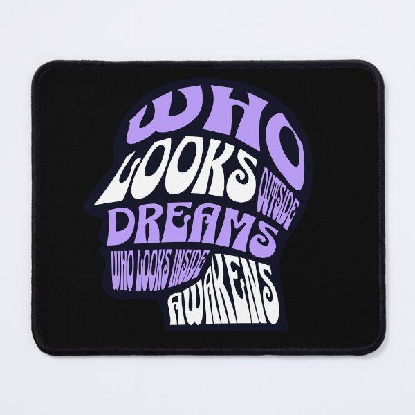 Item preview, Carl Jung Awaken Quote designed and sold by Mystikos Art.