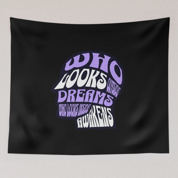Item preview, Carl Jung Awaken Quote designed and sold by Mystikos Art.