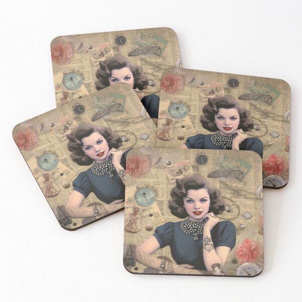 Item preview, Retro ladies - scrapbooking feel designed and sold by miss-keysmash.