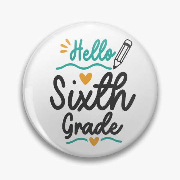 Item preview, Hello Sixth 6th Grade Back To School Teacher Student designed and sold by cidolopez.