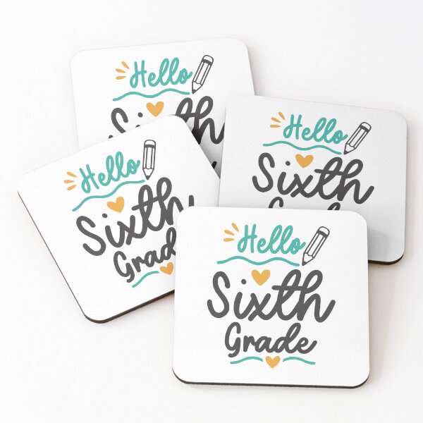 Item preview, Hello Sixth 6th Grade Back To School Teacher Student designed and sold by cidolopez.