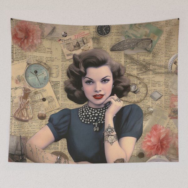 Item preview, Retro ladies - scrapbooking feel designed and sold by miss-keysmash.