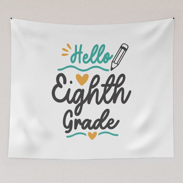 Item preview, Hello Eighth 8th Grade Back To School Teacher Student designed and sold by cidolopez.