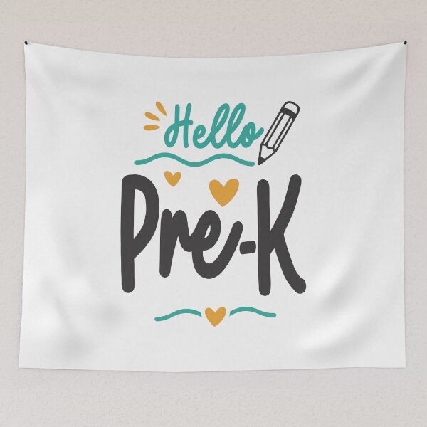Item preview, Hello Pre-K Back To School Teacher Student designed and sold by cidolopez.