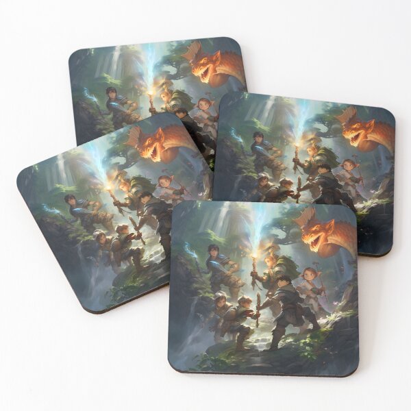 Item preview, Young Adventurers wall art designed and sold by MystiCanvas.