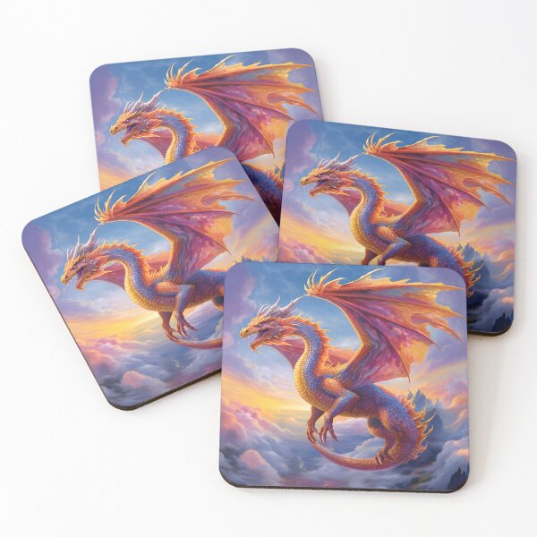 Item preview, Dragon in the Sky above clouds wall art designed and sold by MystiCanvas.