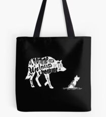 Man is a wolf to man Tote Bag