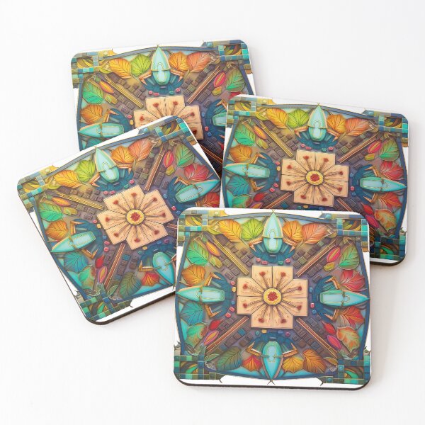 Item preview, Starry Maya: The Future in Abstract Leaves designed and sold by Nowosolnianka.
